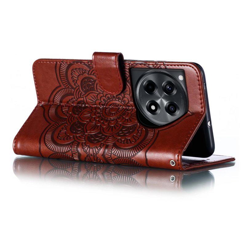 For OnePlus Ace 3 5G Case PU Leather Mandala Imprinted Design Wallet Phone Cover