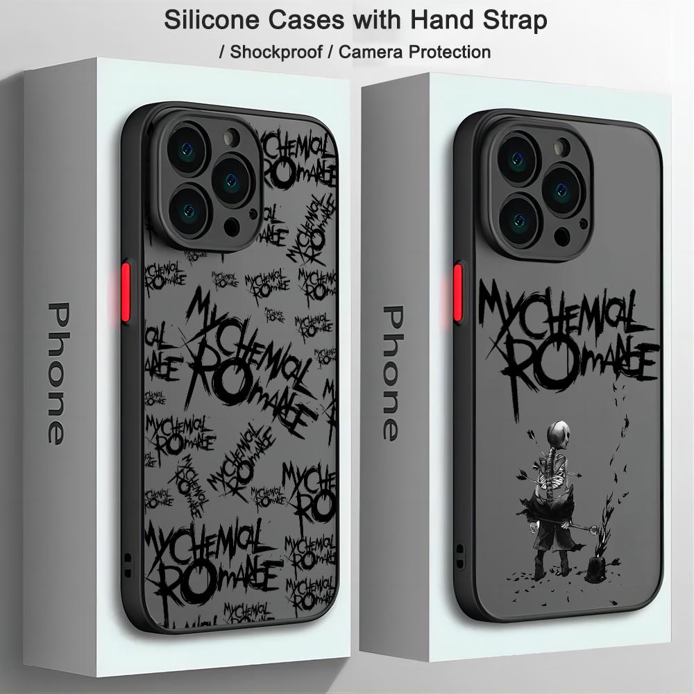 My Chemical Romance Phone Case For iPhone 16 15 14 13 12 11 Mini Pro Max X XR XSMax 7 8 Plus Matte Transparent Back Cover