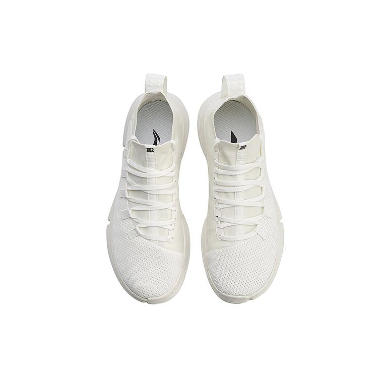 Li Ning Essence 2 WS Dämpfung Rutschfest Niedrig geschnitten Vintage Basketballschuhe Herren Elfenbein AGBN033-3