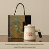 Ru Kiln Ceramic Tea Mug with Lid & Filter - Women's Personal Office Water Cup