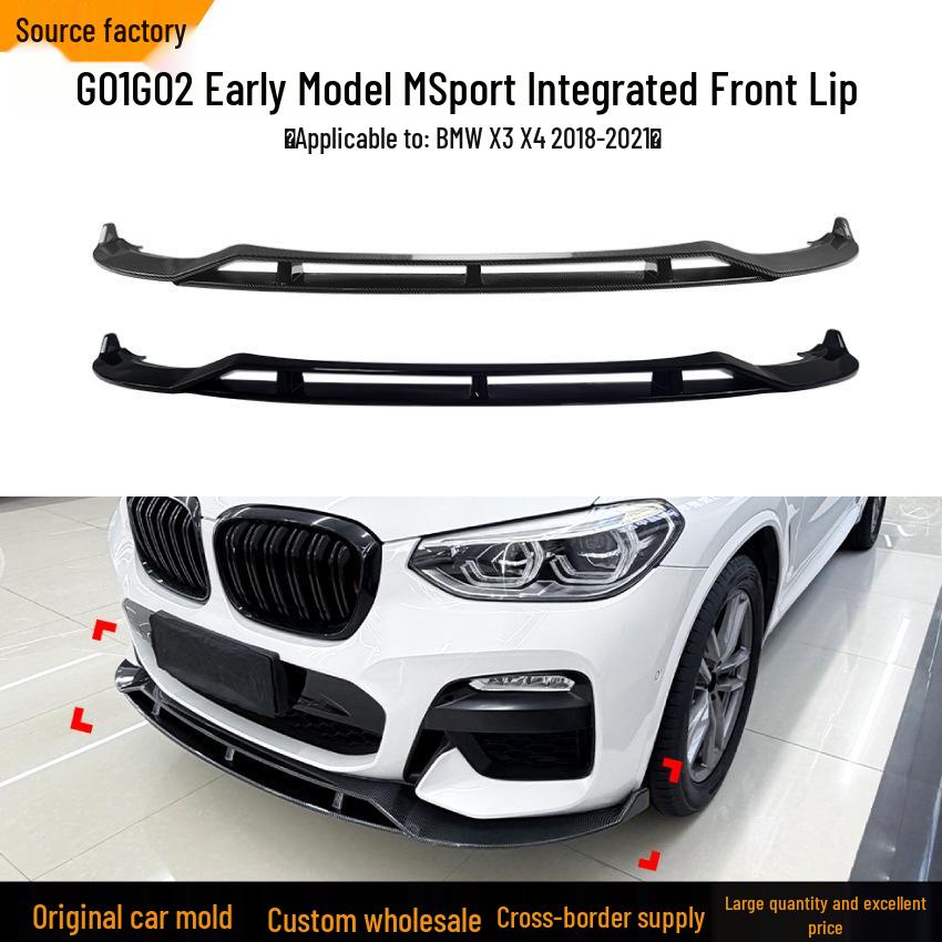 BMW X3 G01/X4 G02 Early M Sport Black Warrior Front Lip Splitter Spoiler