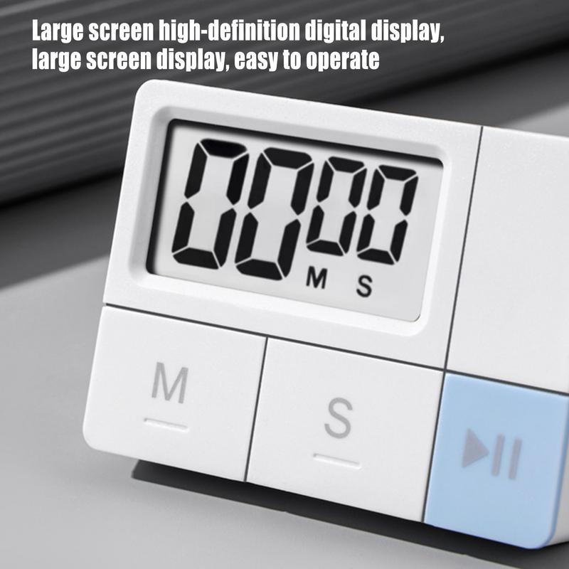 Temporizador de Cozinha Digital Temporizador de Cozinha Magnético Alimentado por Bateria Display de Alta Definição Ferramenta de Gerenciamento de Tempo Para Yoga Cuidados com a Pele