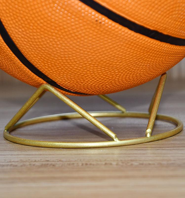 Lakers Size 5 & 7 Ball Display Stand for Basketball, Football, Volleyball – Iron Ring Base