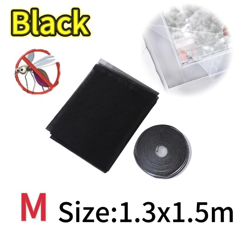 

1/2/3pcs Self Adhesive Invisible Screens Summer Anti-mosquito and Insect Screens Simple Operation White and Black Screens 1pcs