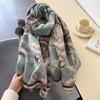 Luxury Winter Cashmere Scarf Women  Design Warm Pashmina Blanket Poncho Scarves Female Shawl Wraps Thick Foulard Bufanda