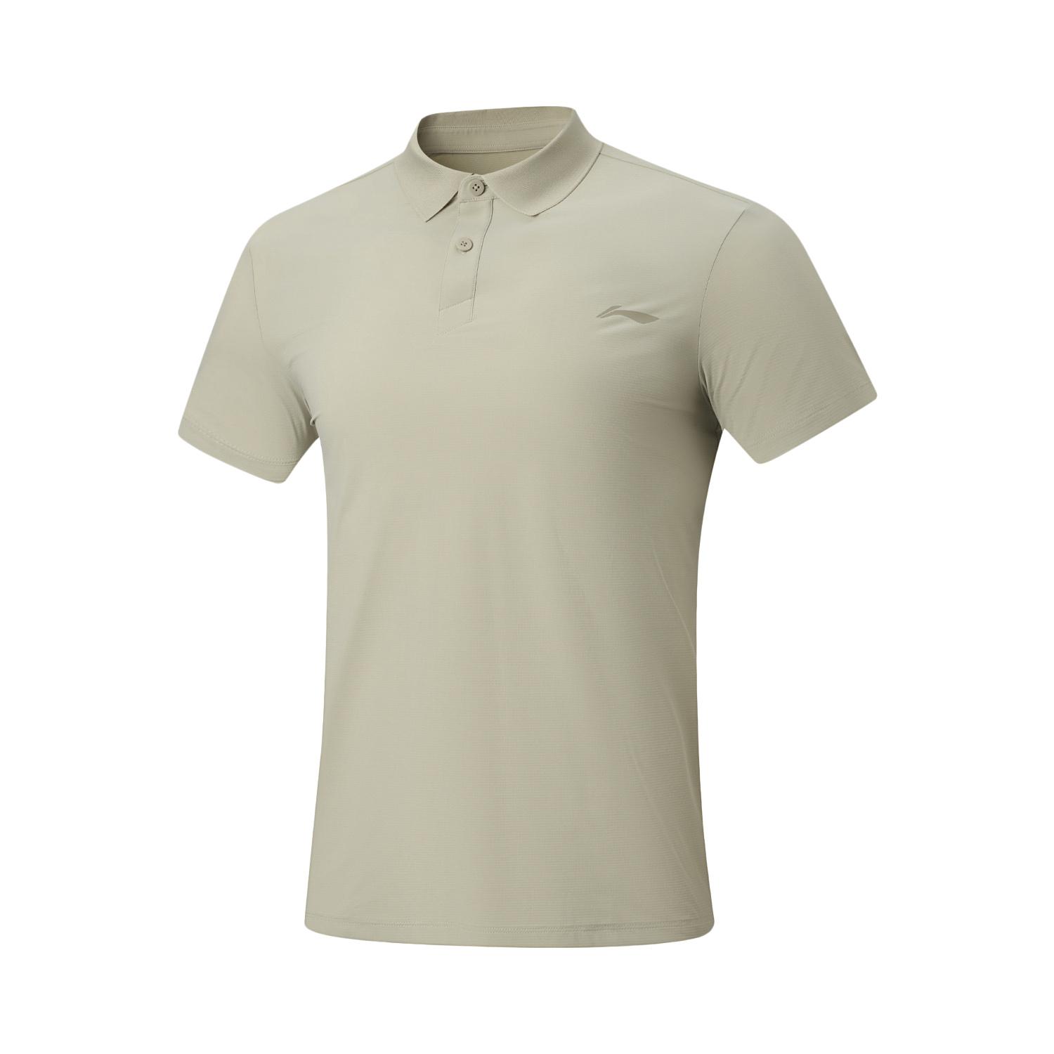 Li Ning Fitness Series Logo Button Polo Shirt Men tops APLW347-9 S