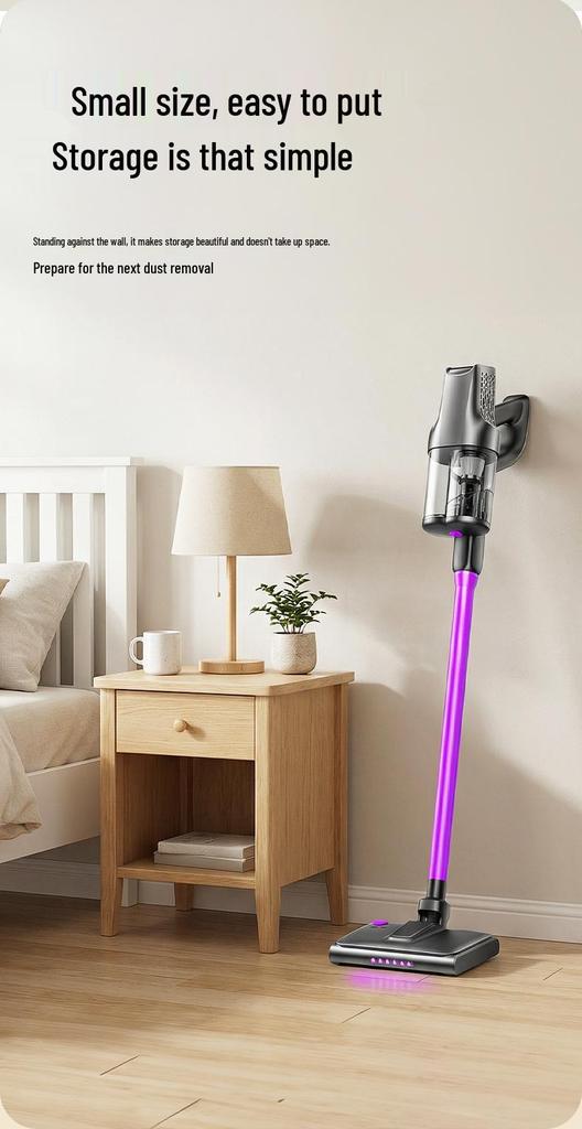 2-in-1 Handheld Vacuum: High-Suction, UV Sterilization, Anti-Mite for Home & Car