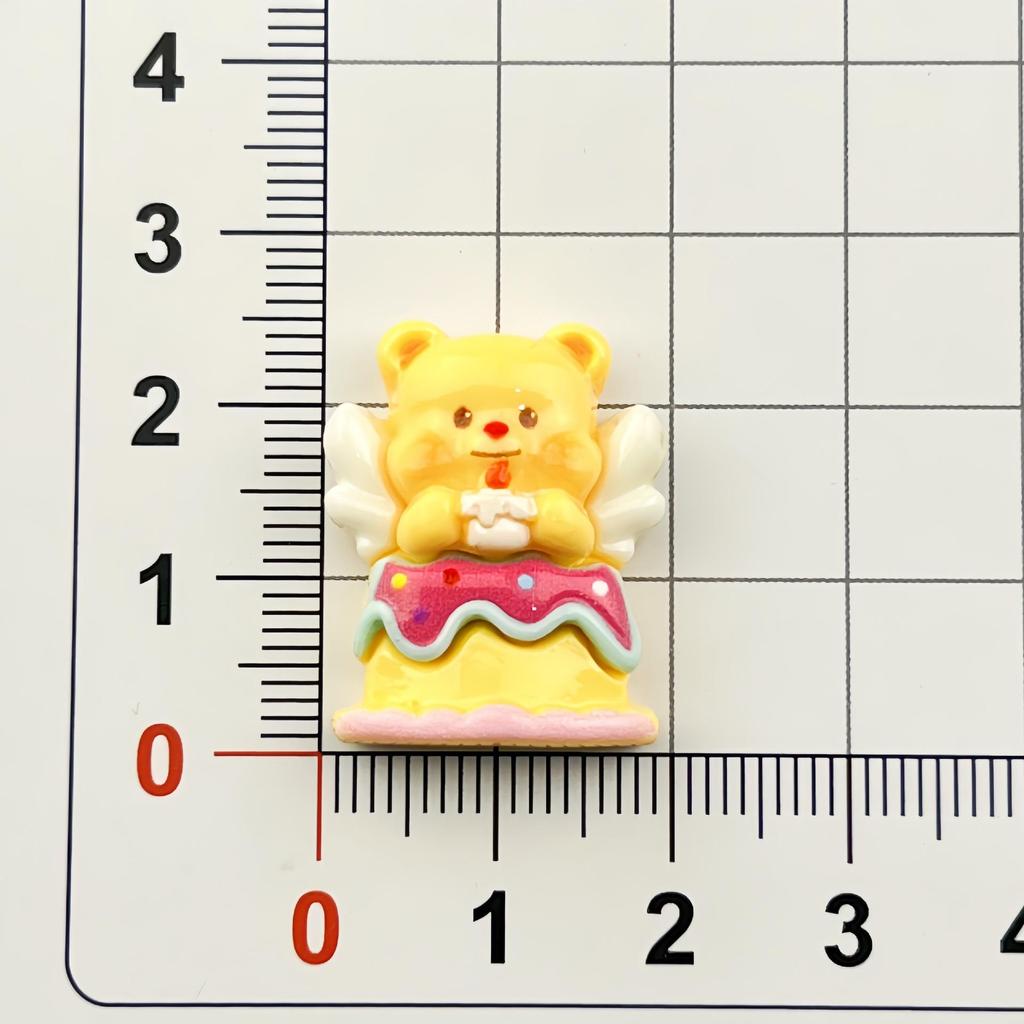 Mini Bear Resin Cake Buttercream Ornaments for DIY Crafts: Hair Clips, Phone Cases, Magnets