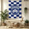 Kifisia FC Wall Tapestry Aesthetic Wall Hanging Printed Fabric Blanket Decorative Tapestries for Bedroom Living Room Home Decor