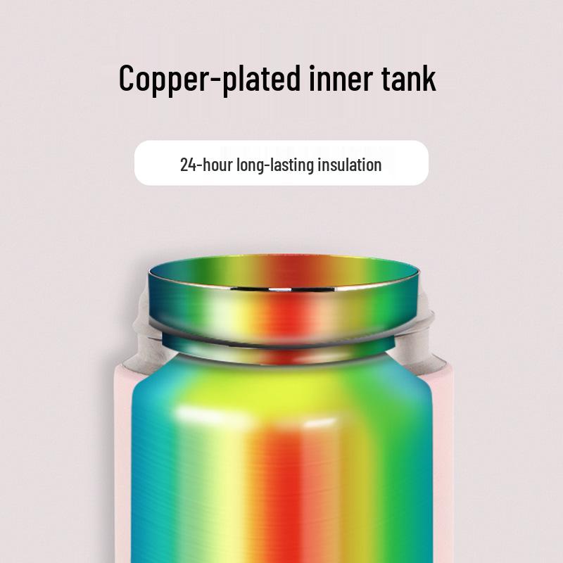 304 Stainless Steel Thermal Cup with Flip Lid & Filter - Portable Slow Cooker & Business Gift