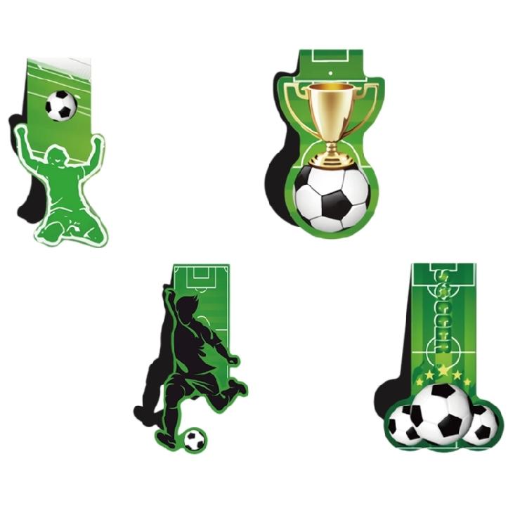 

4Pcs Football Magnetic Bookmarks Book Page Holder Appreciation Present for Teacher Reader Stainless Steel Bookmarks 1
