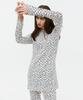 VEDERMI Heart Pattern Knit Top