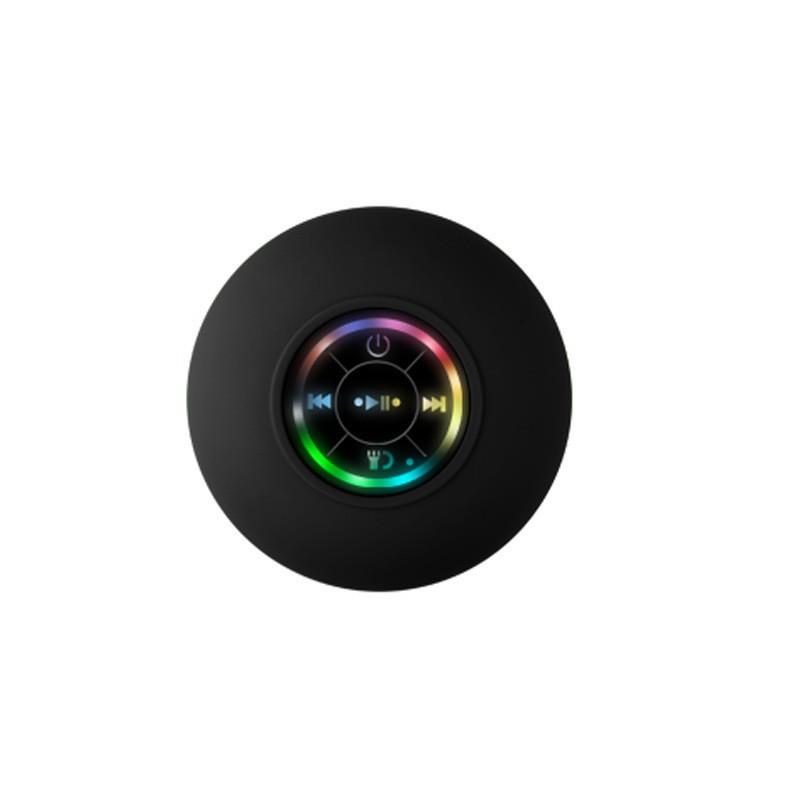 Portable Waterproof LED Bluetooth Speaker with Suction Cup - Mini Mobile Gift