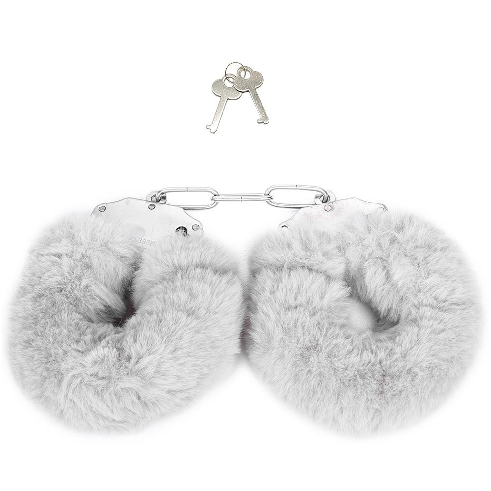 Plush Handcuffs Metal Alternative Tools Shackle Handcuffs SM Training Equipment Binding Adult Sex Toys for Women and Couples