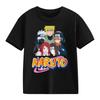 2026 Naruto Kids TShirt Uzumaki Uchiha Sasuke Hatake Kakashi Anime Character Print Cotton Short Sleeve Boys Girls Round Tops