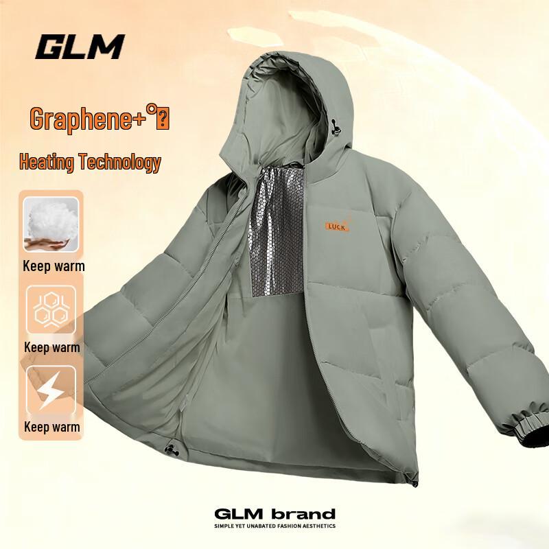 

GLM Men s Graphene Insulated Hooded Winter Jacket M