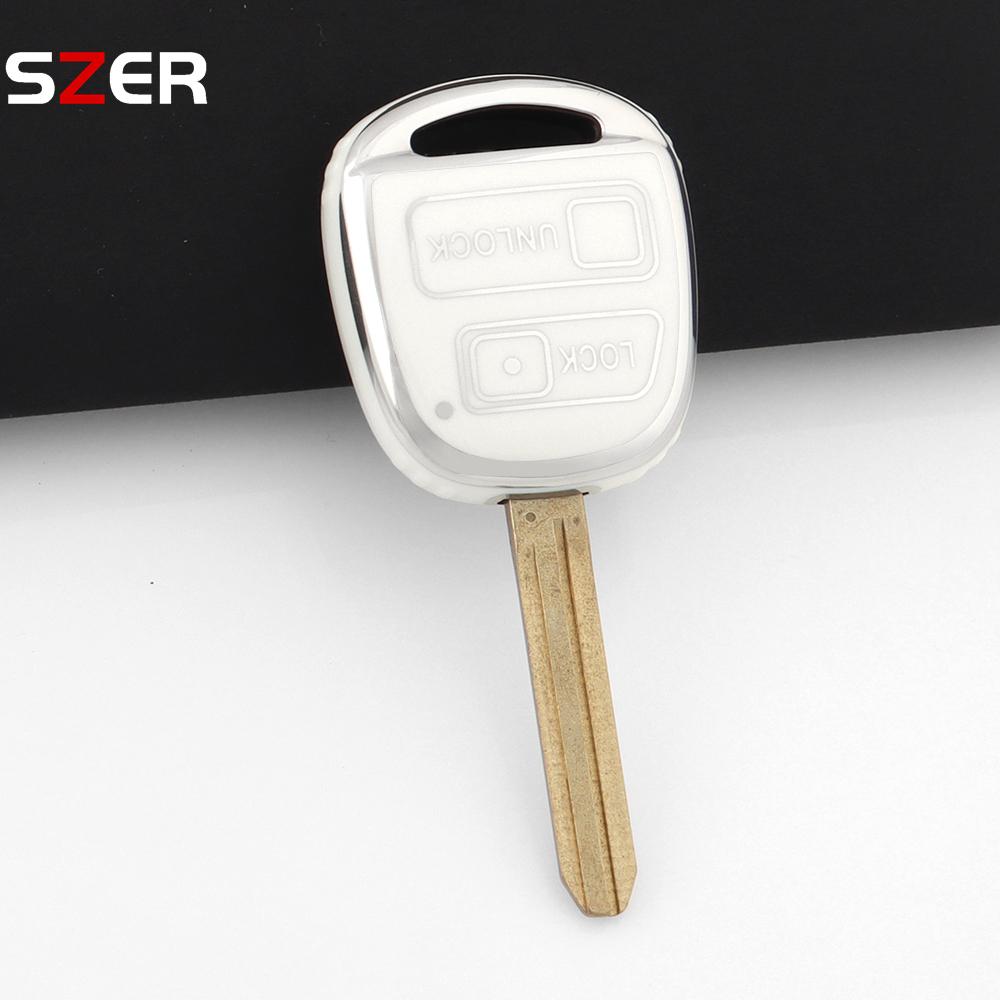 New For Toyota Fj Cruiser Land Yaris Echo For Lexus Es Gs Ls Is Rx Sc Lx Rx400H Keychain Tpu Car Key Case Protect Cover