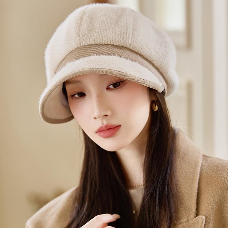 Warm Hat Women's Autumn and Winter New Cap Fashion Temperament Bucket Hat Basin Hat