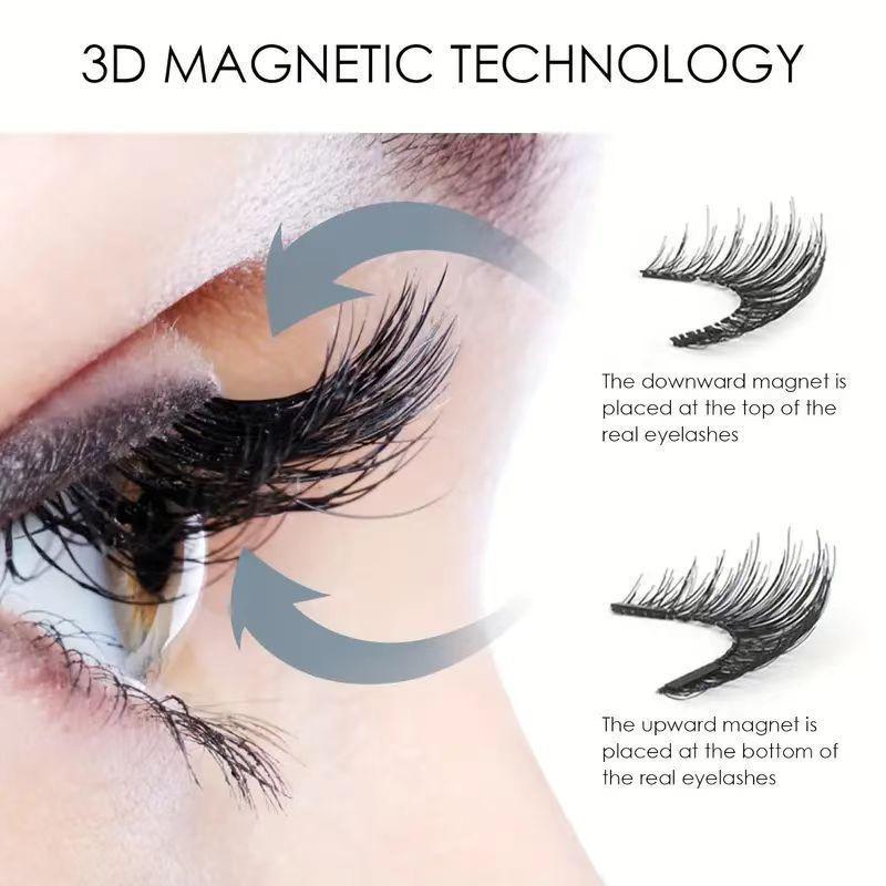 New Style Magnetic False Eyelashes Set: Voluminous In-Stock Eyelashes