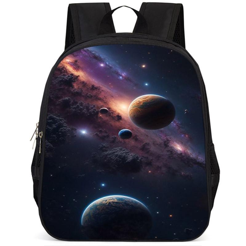 

Spacious 15-inch Lightweight Oxford Cloth Backpack For Kids Unisex School Bag Style A