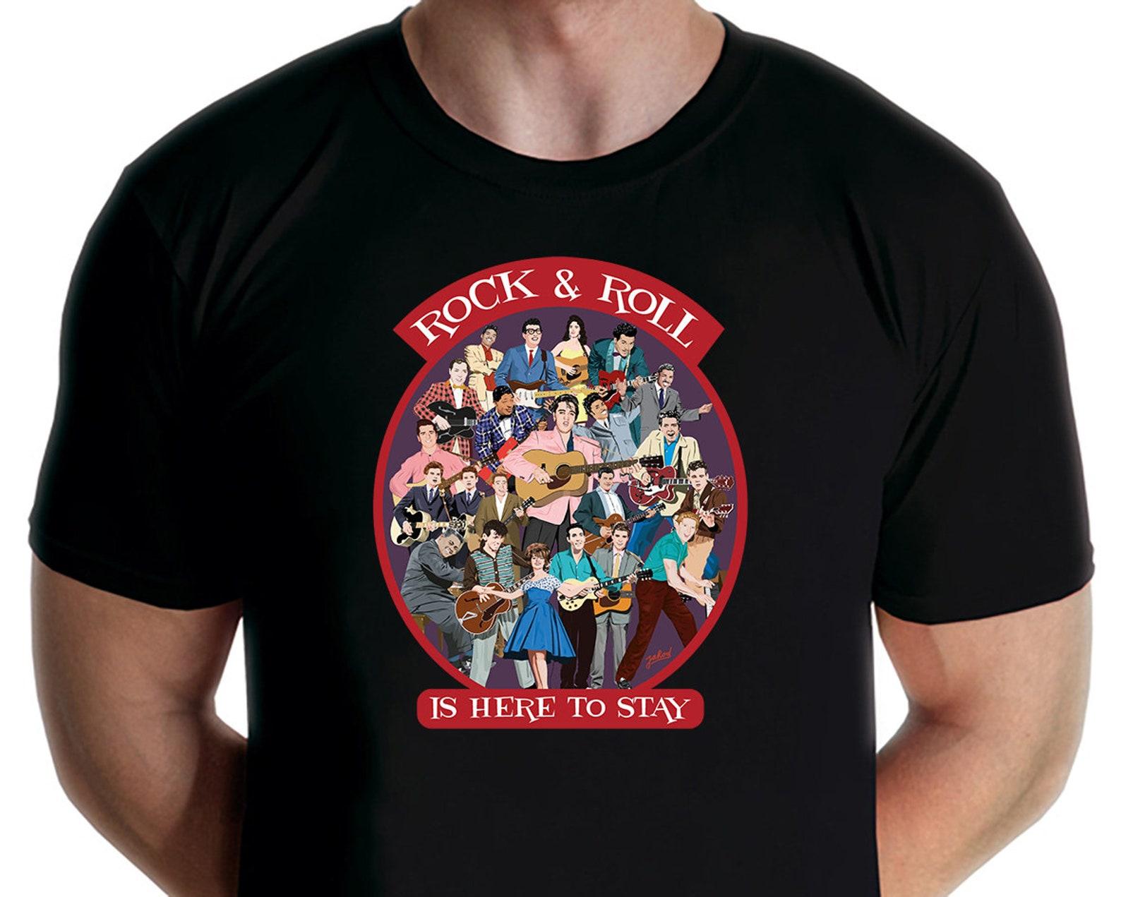 Rock and Roll Is Here To Stay T-shirt (Jarod Art) 2XL