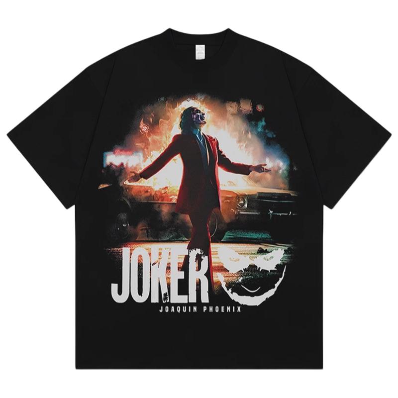 

Joker Joaquin Phoenix Graphic TShirt Y2K Streetwear Oversized Cotton Casual Crew Neck Short Sleeve Tee for Men and Women M