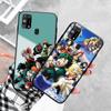 Black Case for Samsung Note 20 Lite S24 Ultra S23 A03 A05 A06 A11 A71 A15 A16 A13 A24 A25 A33 A52 A53 A50 M55 M35 Plus D-54 Hero Academia