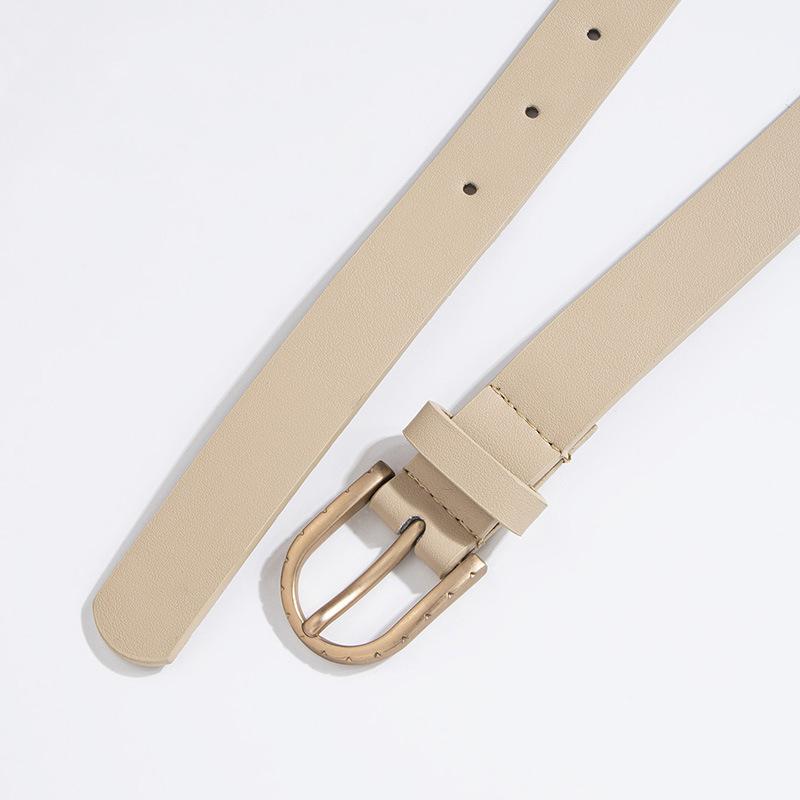 Ladies' Belt: Casual and Versatile, Smooth Basic Ladies' Belt Set