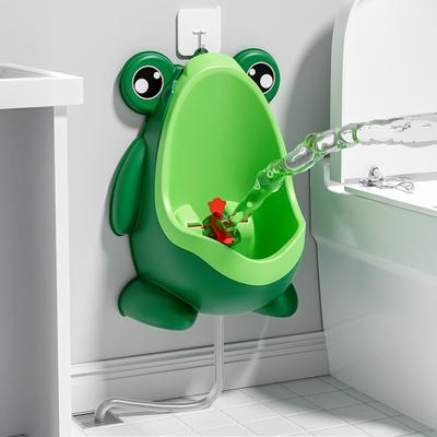 Boys Pee Training Urinal Frog Shape Large Capacity Toddler Standing Urinal Hygienic Potty Training Tool