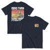 Witty Zero Turn Mower Graphic Tee, Lawn Care Pro Gift, Funny Grass Cutting Shirt for Mowing Enthusiasts
