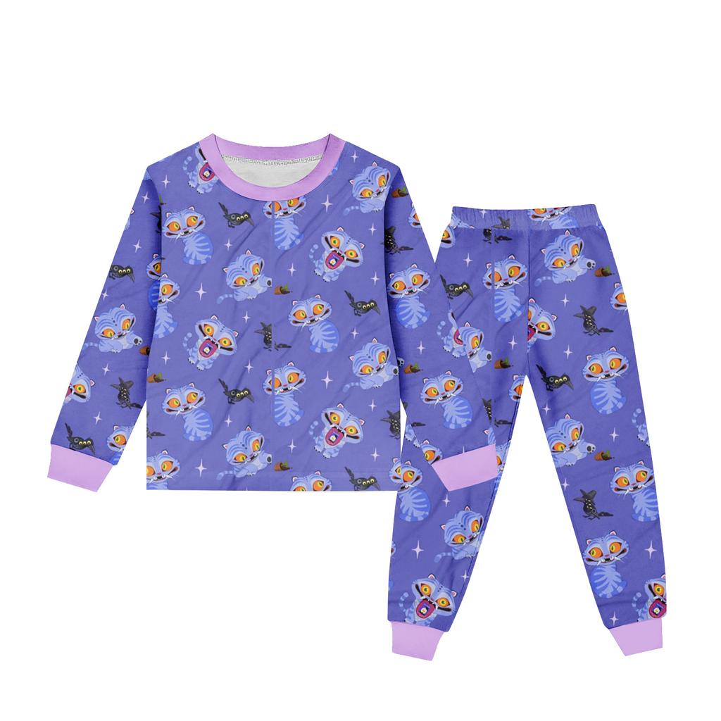 Children's Round Neck Long Sleeve Cartoon Suit