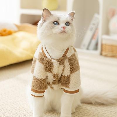 Cat Clothes Autumn and Winter Into Kittens Warm Two-legged Clothes Puppy Dog Teddy Than Bear Hairless Cat Pet Clothing