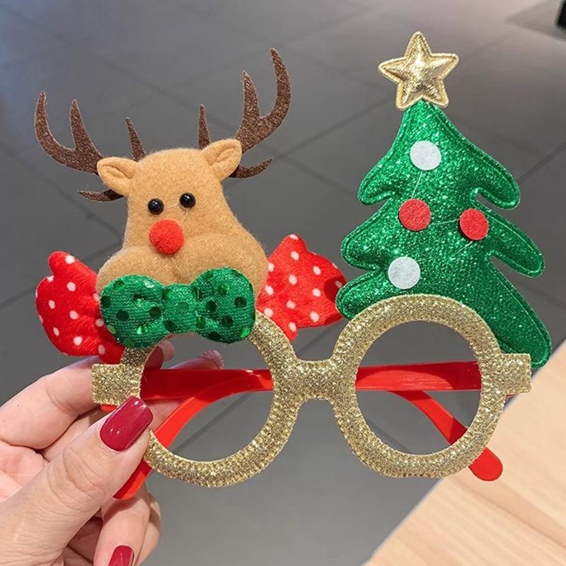 Christmas Party Favor Party Gifts Christmas Decoration New Santa Claus Glasses Accessorie Decorative Glasses Photo Props