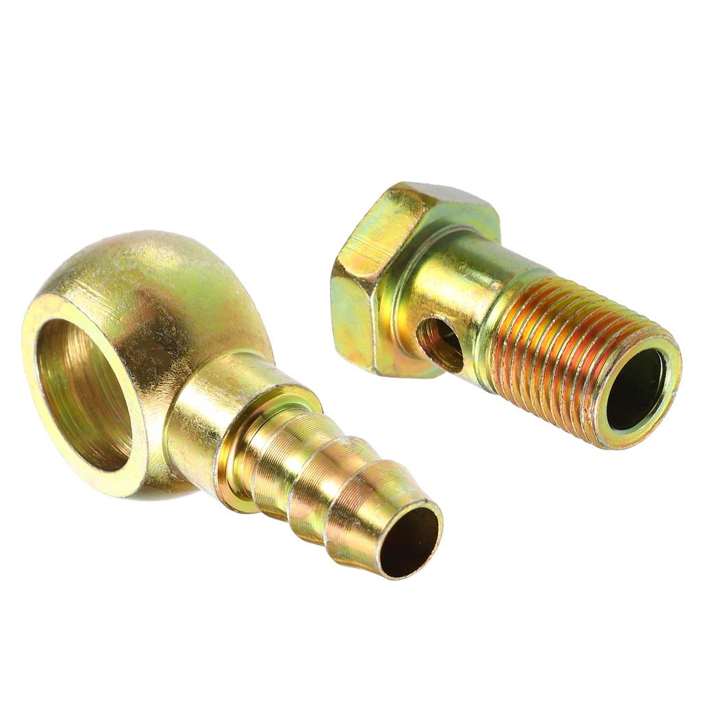 X AUTOHAUX Banjo Bolt Kit Banjo Bolt Hose Outlet Fitting Brake Line Fitting Adapter