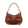 Bow Mini Handbag Fashionable and Versatile Mini Bag New Korean Version Pearl Bow Bags Casual Handbag Exquisite Zipper Cute Bag