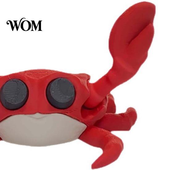 Cartoon Crab Desk Accessory 3D Printing Business Card Holder, Cute Shape, Stable Home Organizer Non-Tip Organizer, for Office Desktop Storage Display
