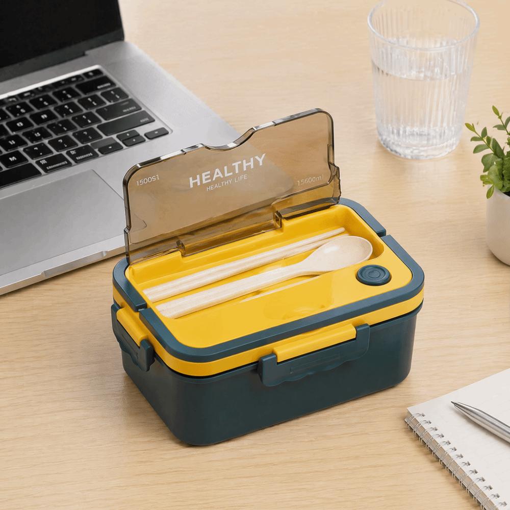 3 Compartment Lunch Storage Container 1500ml Thermal Lunch Box Compartment Lunch Box For Travel