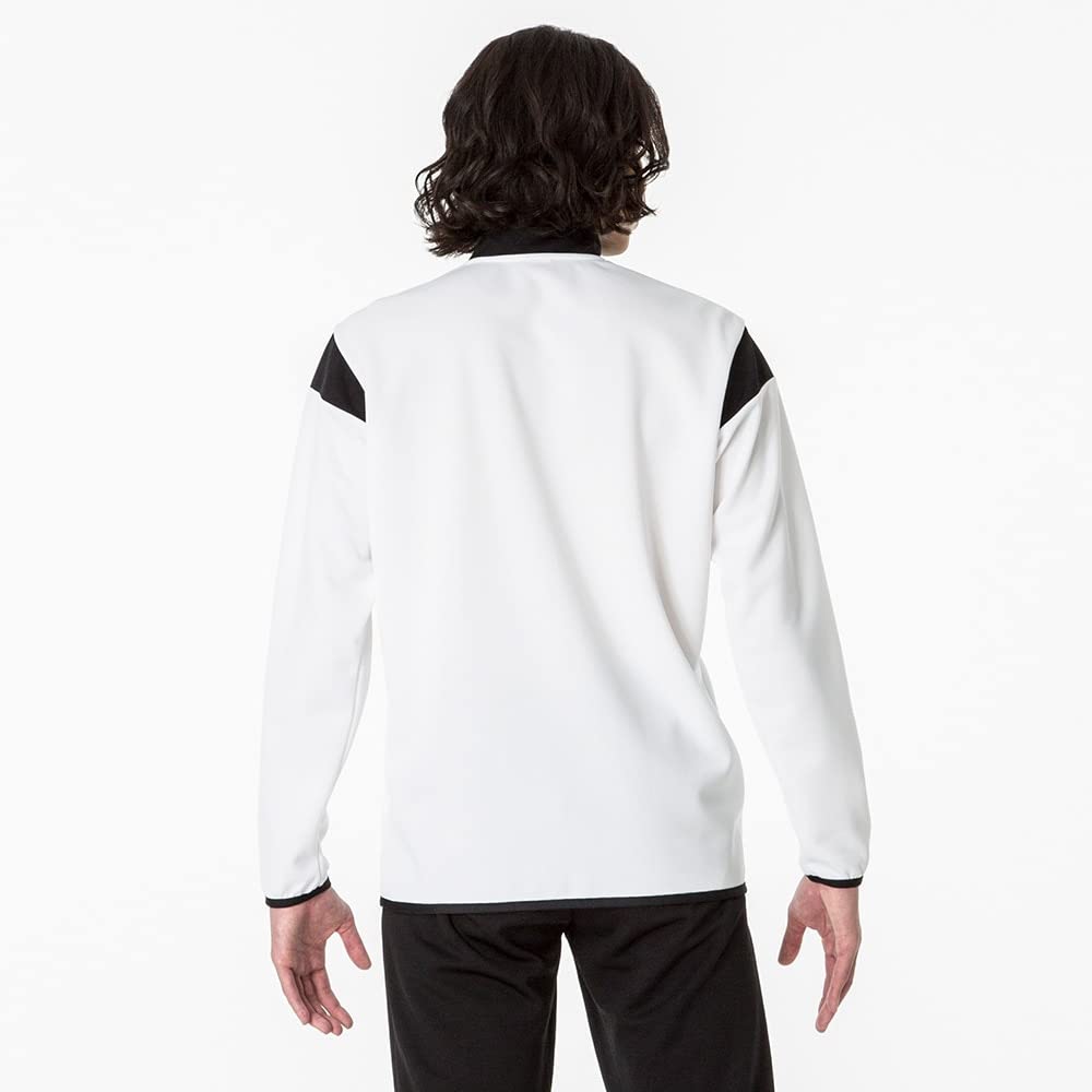 Training Slim Size 32JCA210 N-XT Warm-Up Jacket, Moisture-Wicking, Quick-Drying, Fit, White/Black, XS,