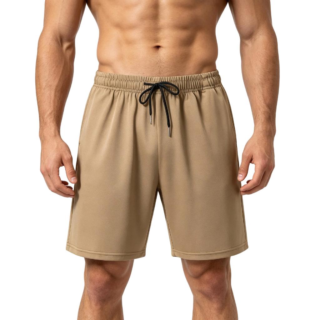 Men's Lightweight, Breathable, Cool-Feeling Shorts - Men's Stretch Waist-Fitting, Quick-Drying Running And Fitness Sports Shorts