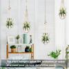 Bohemian hand-woven plant hanging basket holder, indoor and outdoor hanging plant stand, 6 different size plant hanging baskets