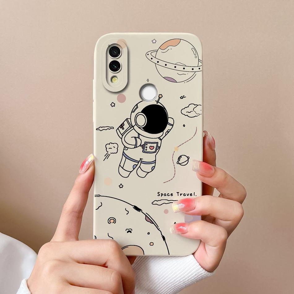 Case For Xiaomi Redmi 7 Cute Candy Painted Cover For Redmi7 Soft Liquid Silicone Upgrade Lens Protection Anti Drop Phone Shell