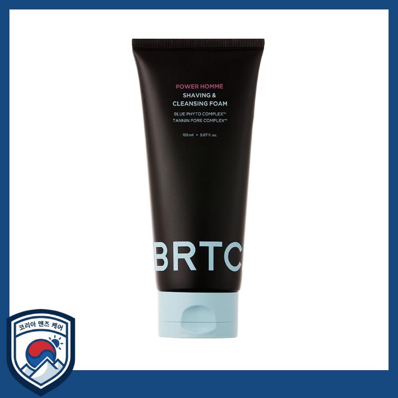 

[BRTC] Power Homme Shaving & Cleansing Foam 150ml - Professional 2-in-1 Deep Cleansing & Smooth Shaving Care