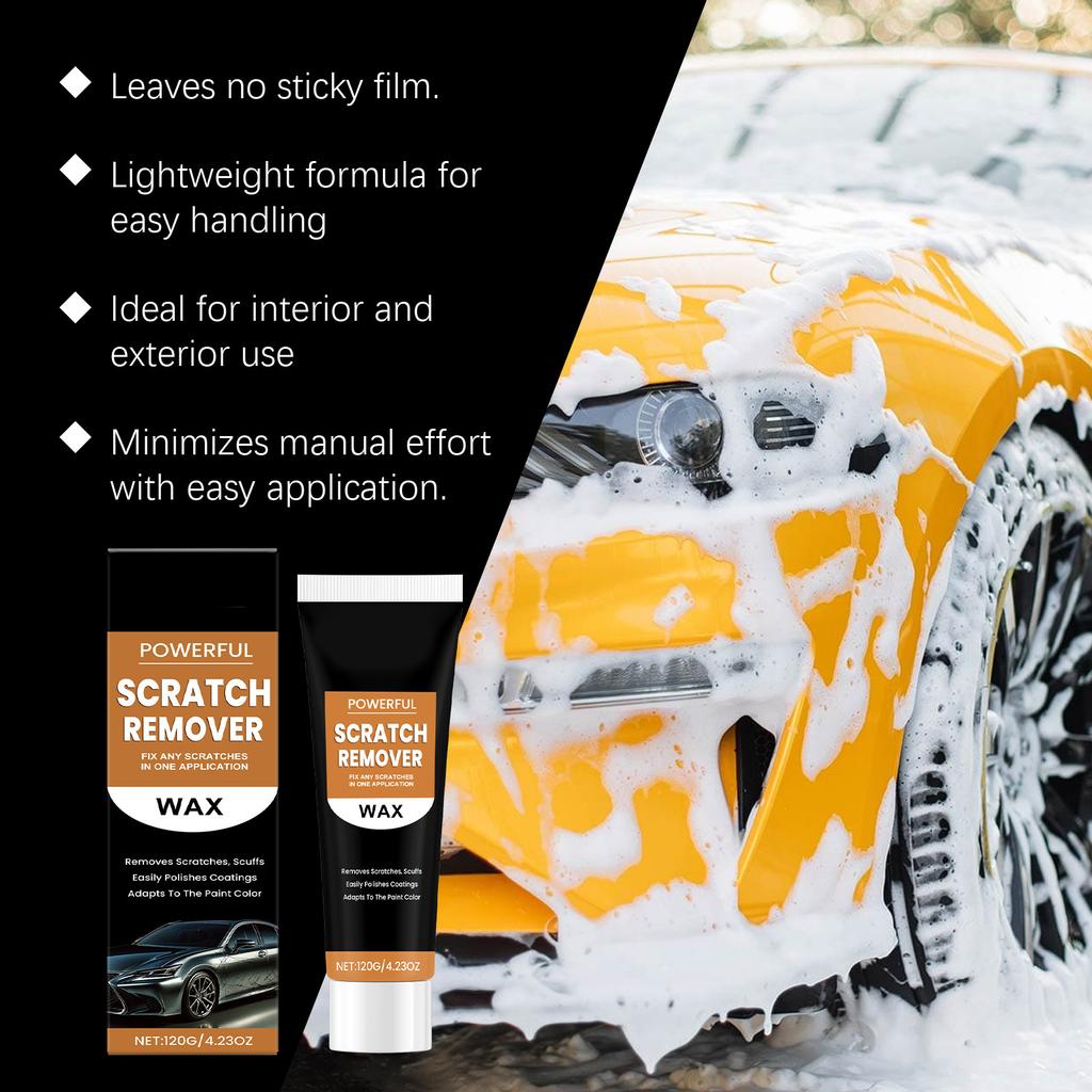 Rapid Vehicle Scratch Remover Paste Deep Scratch Repair Cream For Effortless Car Paint Restoration Enhanced Paint Finish