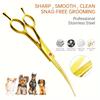 Pet Grooming Scissors, Curved Scissors for Dogs, Professional Dog Hair Scissors for Both Left and Right-Handed Use.