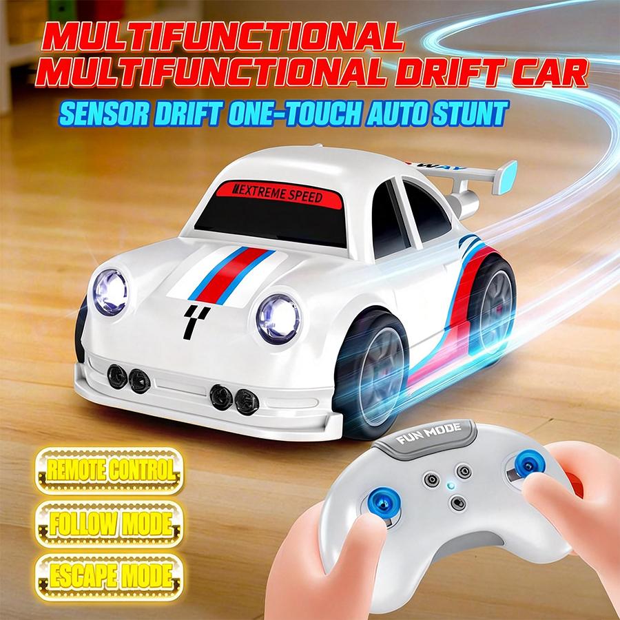 Smart RC Car, 4WD High Speed Remote Control Drift Car with Auto-Follow Mode, 2.4GHz Rechargeable,