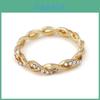 Premium Quality Gold Gemstone Anniversary Ring For Women With Classic Round Cut Design