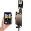 Tela de Monitor Selfie para Smartphone 2.4G/5G Dispositivo Selfie com Câmera Traseira Monitor Selfie Destacável com Clipe para Fotografia Selfie ao Vivo
