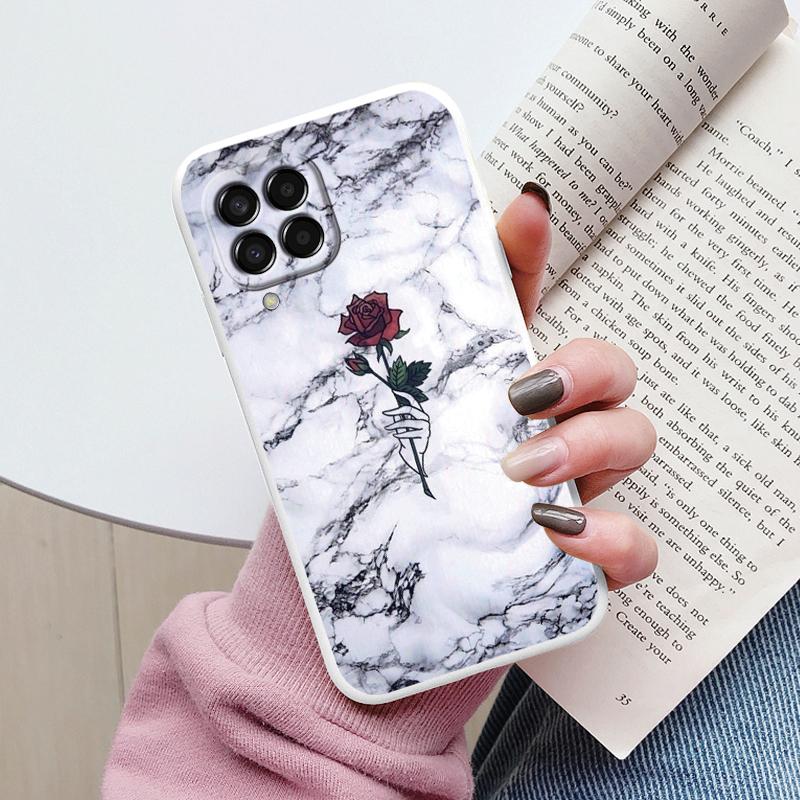 Case For Samsung Galaxy M33 M53 5G Phone Cover Vintage Marble Watercolor Painting Silicone tpu Funda For Samsung M55 M54 M34 M13