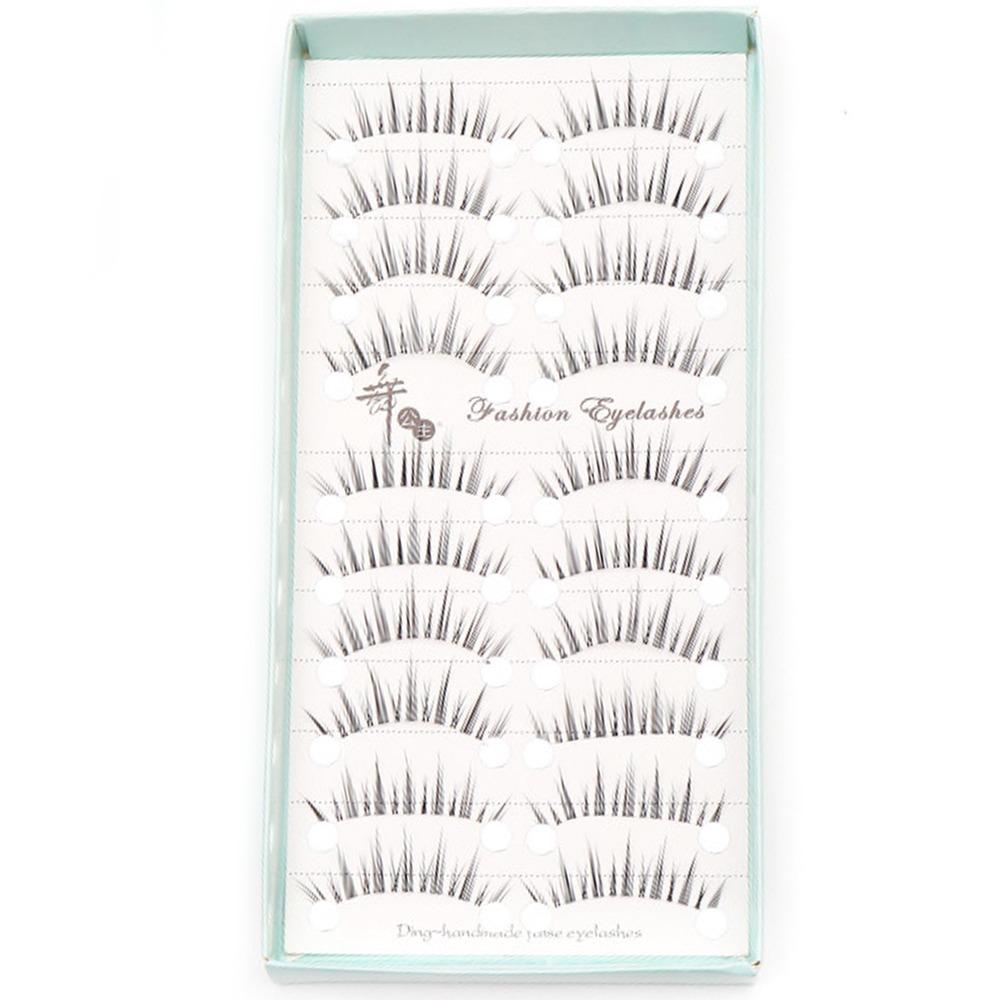 

10 Pairs Soft Manga Eyelashes 3D Natural Short Eyelashes New False Lashes Eye Makeup Tool LK01-F