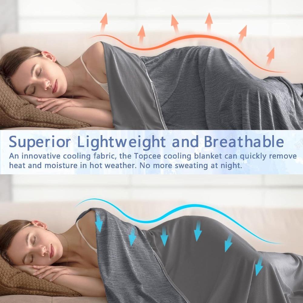 Skin-friendly Summer Thin Quilt Breathable Air-Conditioned Duvet Durable Cooling Blanket Bedroom